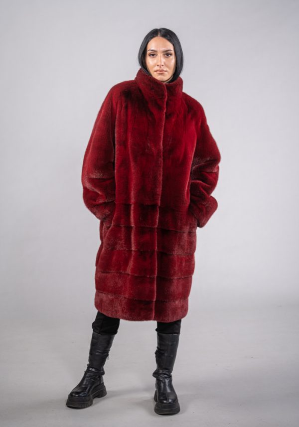 Red Mink Fur Coat