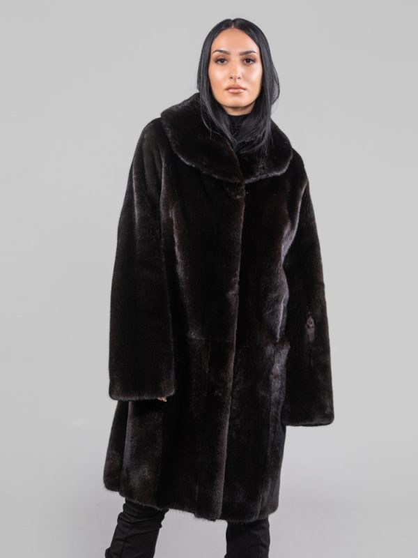 Male Black Mink Fur Jacket