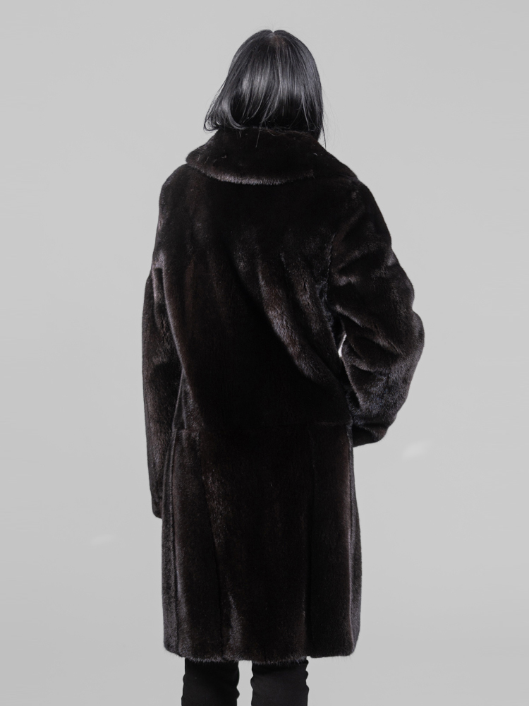 Male Black Mink Fur Jacket